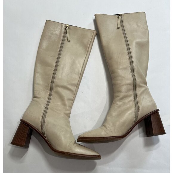 Alohas East Boots in Ivory Leather - Picture 6 of 12